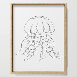 Jellyfish Outline - Under the Sea Collection Serving Tray