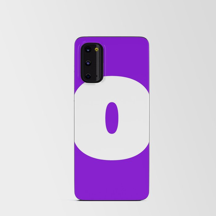 o (White & Violet Letter) Android Card Case