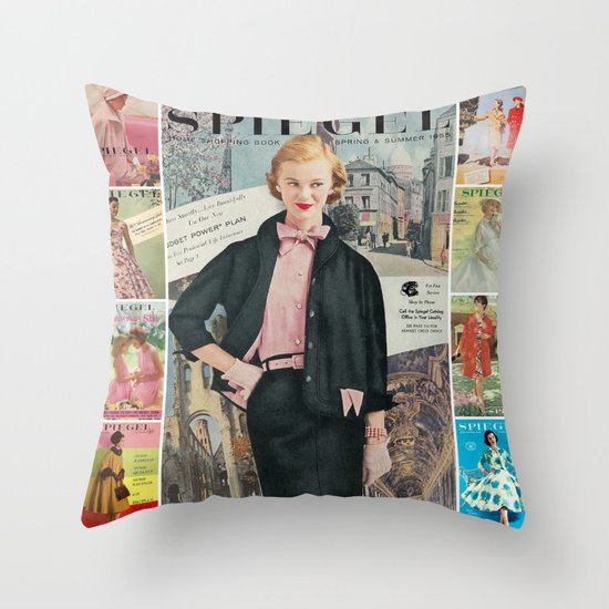 1955 Spring/Summer Catalog Cover Throw Pillow