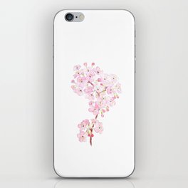 cherry blossom ink and watercolor 1 iPhone Skin