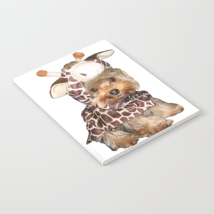 Yorkshire Terrier Puppy - Giraffe Costume Notebook