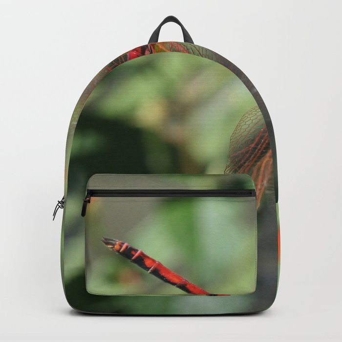Red Skimmer or Firecracker Dragonfly Backpack