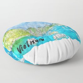 Vietnam trip Floor Pillow