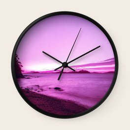 pix Neon Pink Aesthetic Clock Logo japan aesthetic wall clocks for any