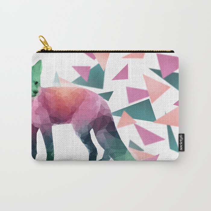Low-Poly Fox Carry-All Pouch