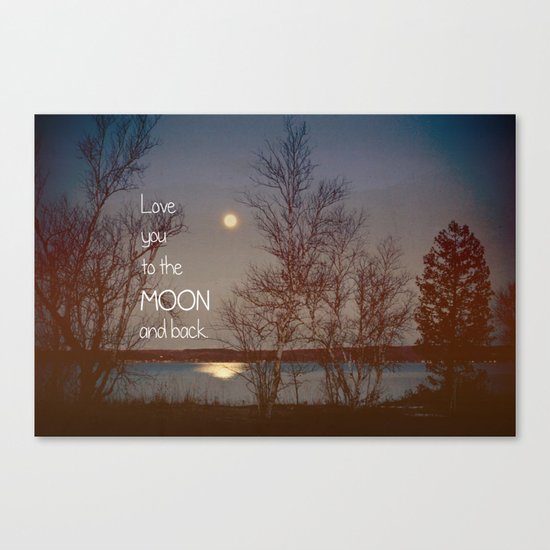 To the Moon and Back Canvas Print