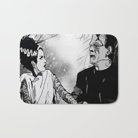 FRANKENSTEIN: WE WERE MADE FOR EACH OTHER Bath Mat