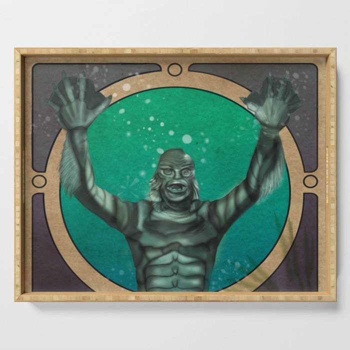 Creature From the Black Lagoon Nouveau Serving Tray