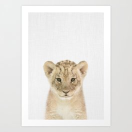 Baby Lion Art Print