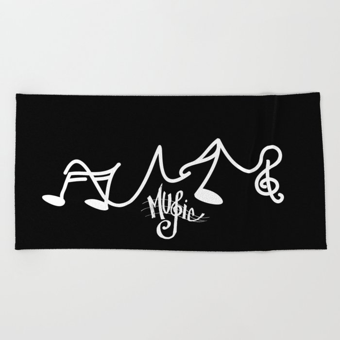 music Beach Towel