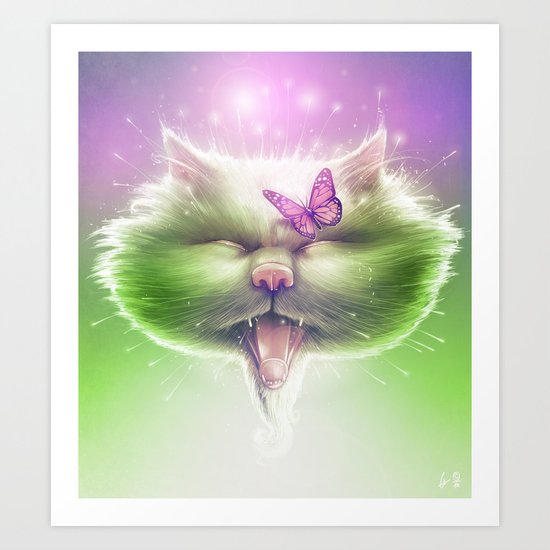 Kitty: The Monarch Art Print