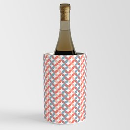 Orange and purple geometric flower pattern Wine Chiller