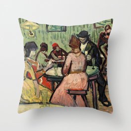 The Brothel (Le Lupanar), Vincent Van Gogh Throw Pillow