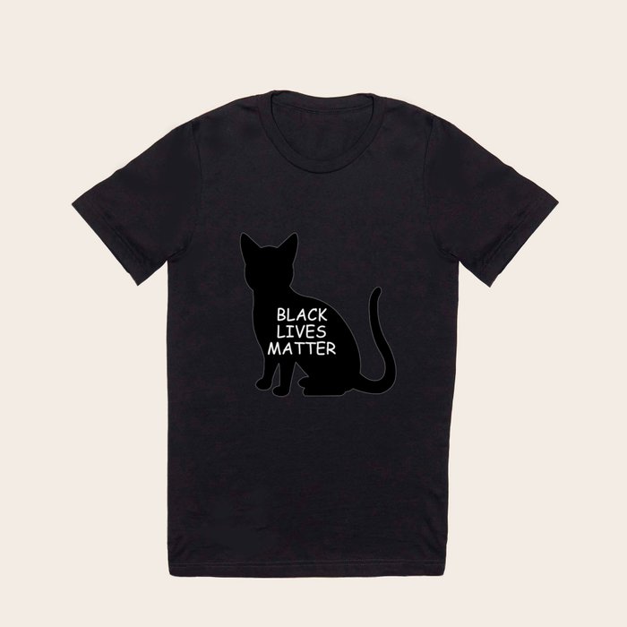 Black cats matter t shirt best sale