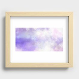 Soft abstract pink violet Recessed Framed Print