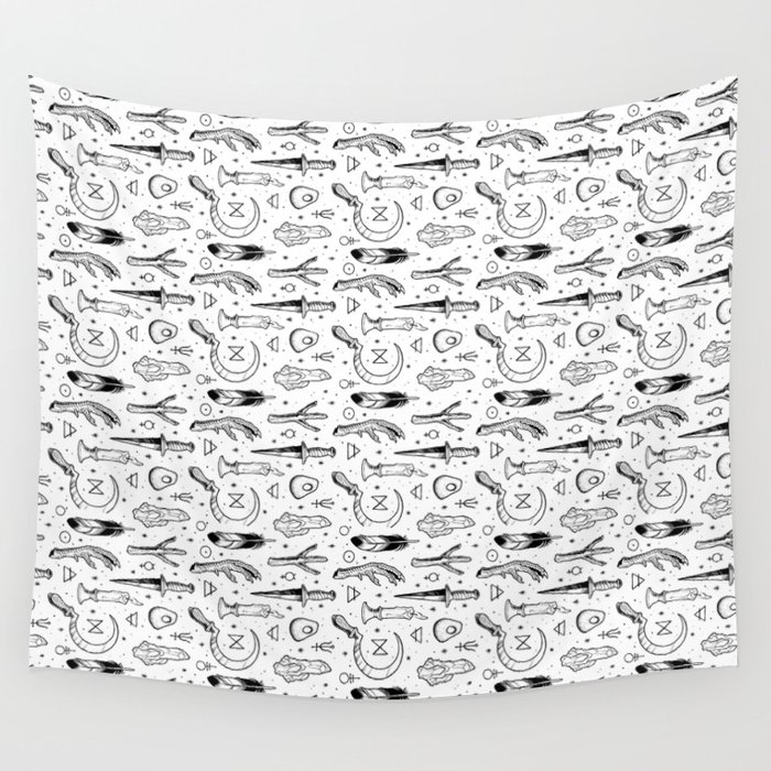 Accoutrements - white Wall Tapestry