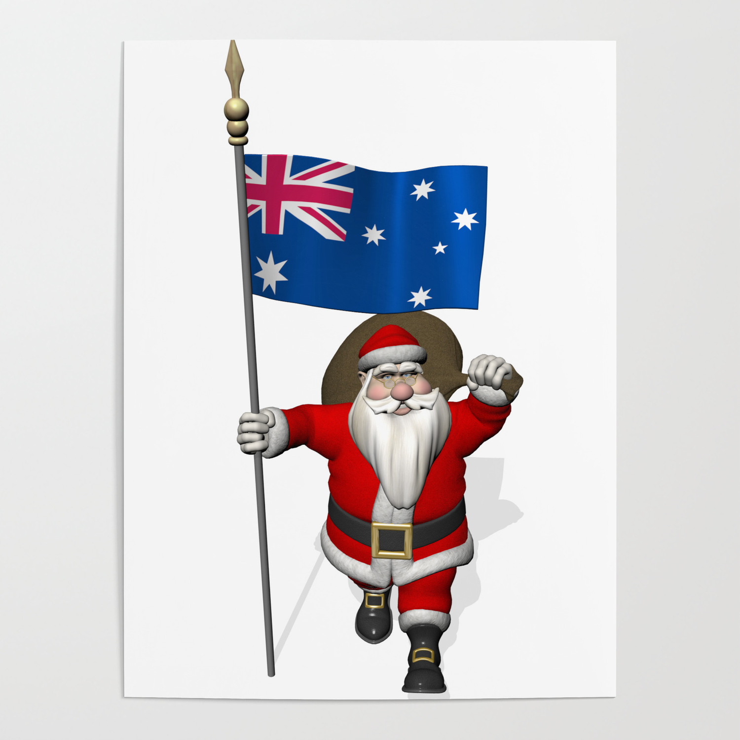 Santa Claus Australia Poster by EMangl |