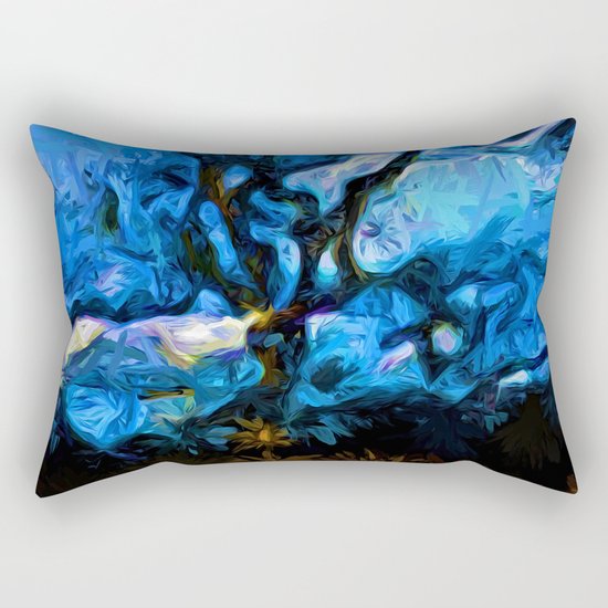 Tree Fights the Wind and Blue Sky Rectangular Pillow