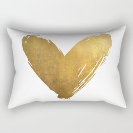 Heart of Gold Rectangular Pillow