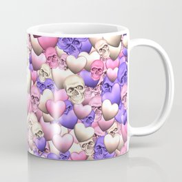 Hearts and skulls Mug