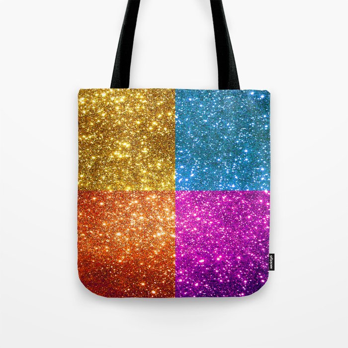 Glitter Trendy 4 Colors Collection Tote Bag