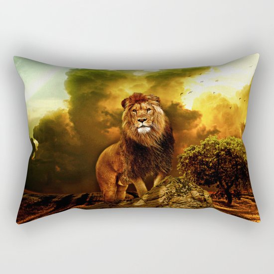 Lion V Rectangular Pillow