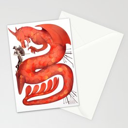 The Warrior and the Worm Stationery Card