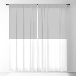 Gray-White Blackout Curtain