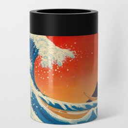 Great Wave Sunrise Can Cooler