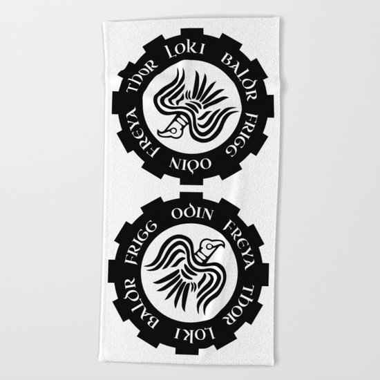 Raven Banner Beach Towel