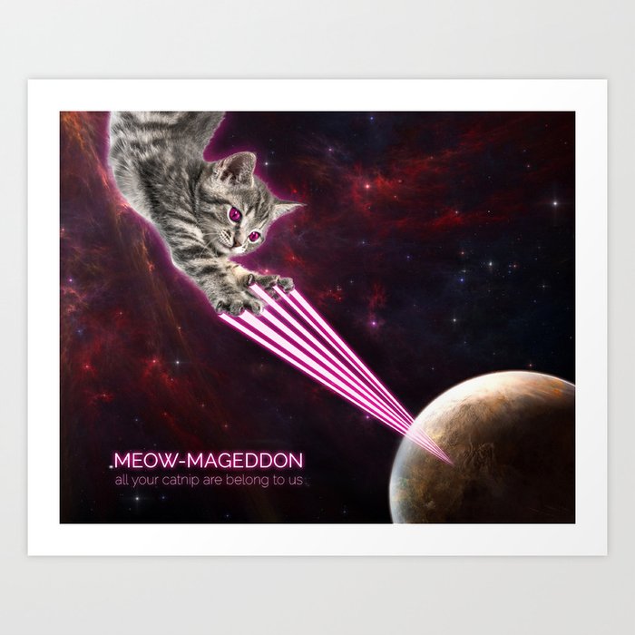 Meow-Mageddon Art Print