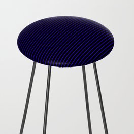 Dark Blue Lines On A Black Background, Line Pattern Counter Stool