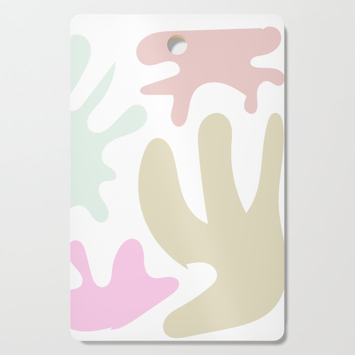 6  Abstract Shapes Pastel Background 220729 Valourine Design Cutting Board