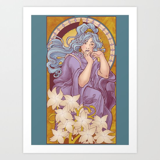 Chronos II Nouveau Art Print