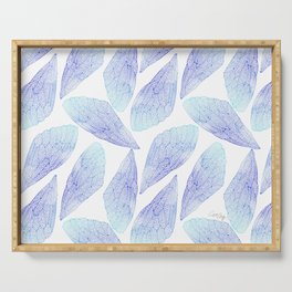 Cicada Wings – Periwinkle Ombré Serving Tray