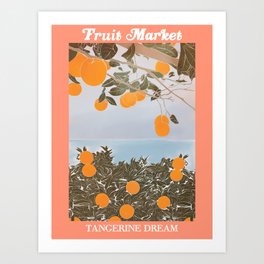 fruit market / tangerine dream Art Print