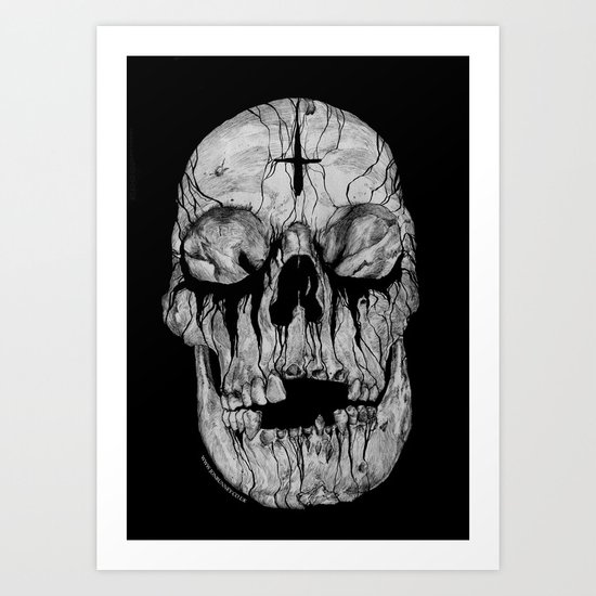Black blooded Art Print