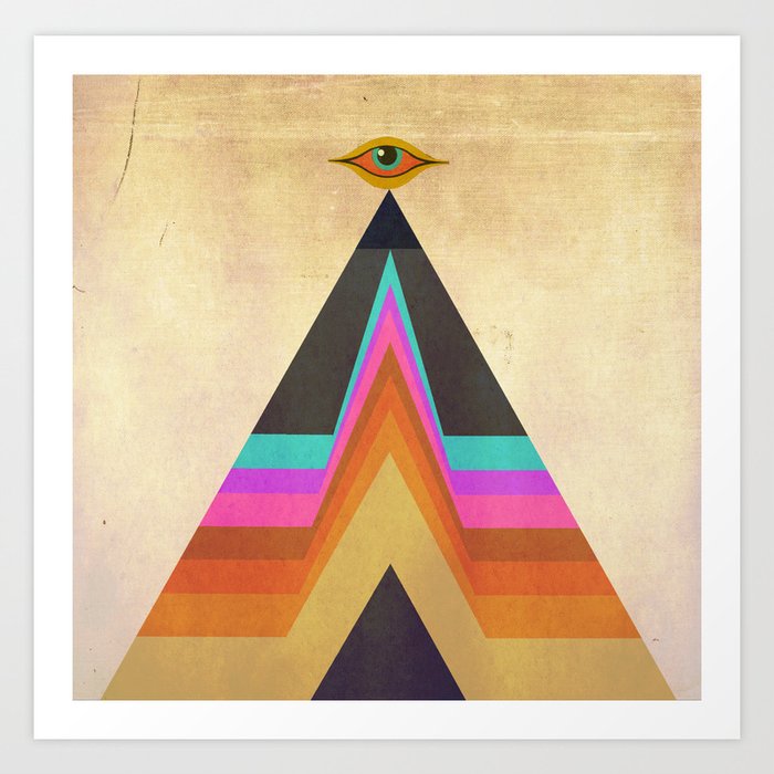 Pyramid Wall Art: All Seeing - Serpentfire Pyramid Art Print