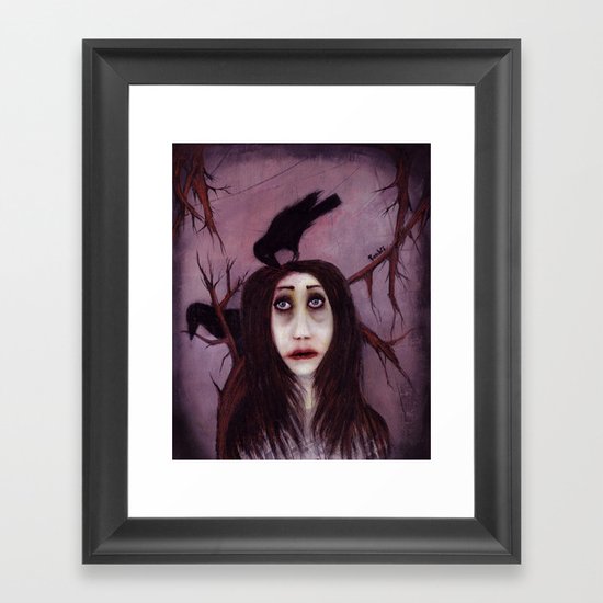 Her eyes...so innocent Framed Art Print