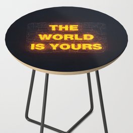 The World Is Yours Neon Side Table