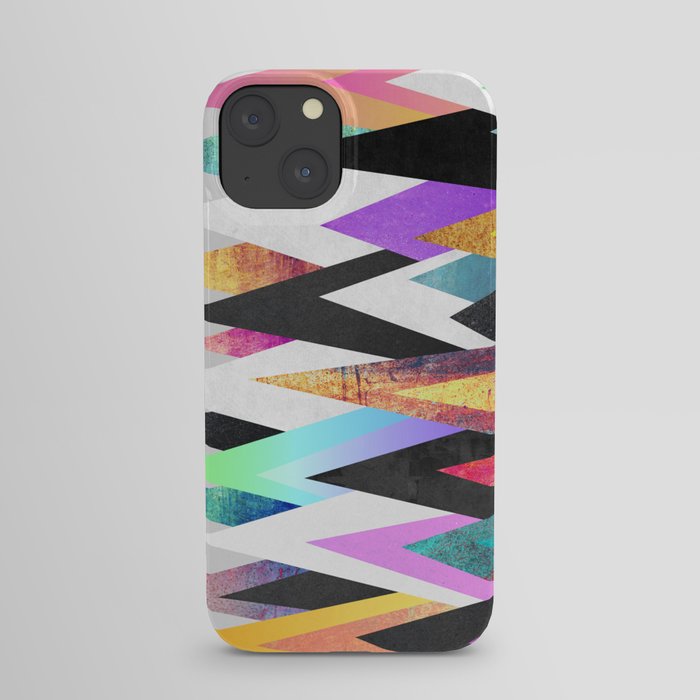 Colorful Peaks iPhone Case | Abstract, Landscape, Graphic-design, Digital