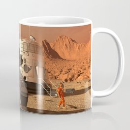 Mars colony. Expedition on alien planet. Life on Mars Coffee Mug