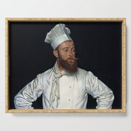 The Chef of the Hotel Chatham, Paris by William Orpen Serving Tray