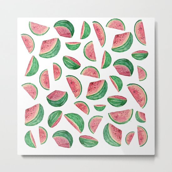watermelon pattern Metal Print