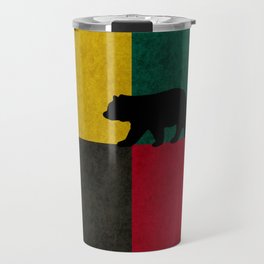 Bear On Colorblock Travel Mug