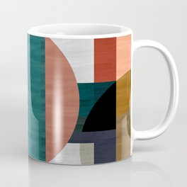 Mid-Century Modern Abstract Geometric Shapes Coffee Mug