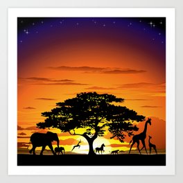 african animals art prints society6