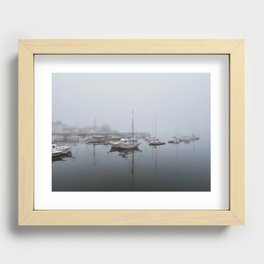 Fog Harbor Recessed Framed Print