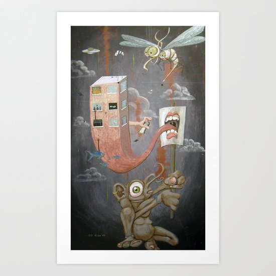 Speaking to the Establishment Art Print