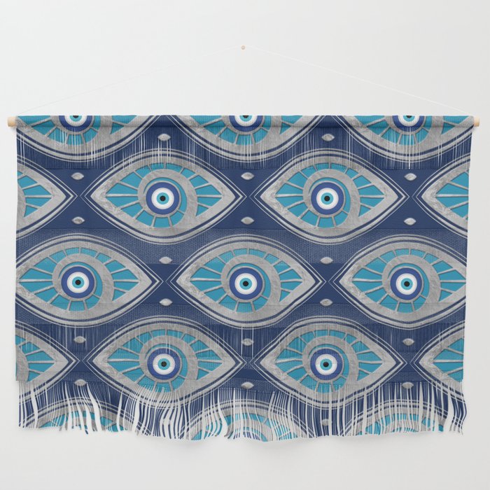 Greek Mati Mataki - Matiasma Evil Eye Pattern #4 Wall Hanging